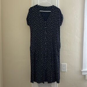 Madewell Easy Midi Dress in Spring Fling